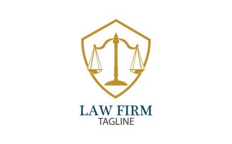 Law Firm Logo And Icon Design Template Vector 5