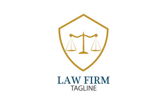 Law Firm Logo And Icon Design Template Vector 6