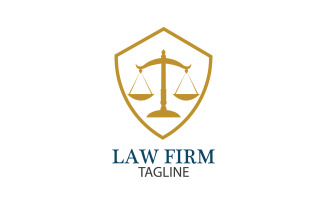 Law Firm Logo And Icon Design Template Vector 8