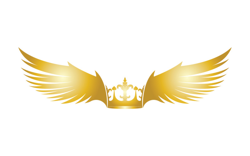 Wings Crown Logo And Symbol Vector 11 Logo Template