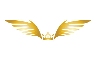Wings Crown Logo And Symbol Vector 15