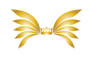 Wings Crown Logo And Symbol Vector 16