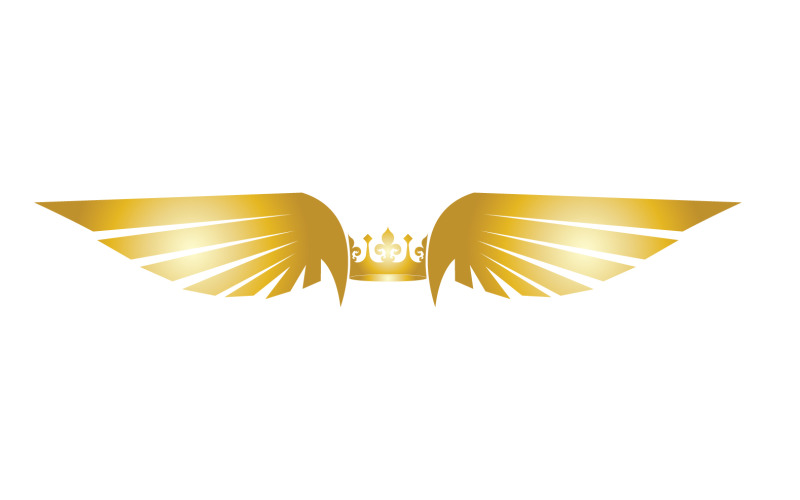 Wings Crown Logo And Symbol Vector 17 Logo Template