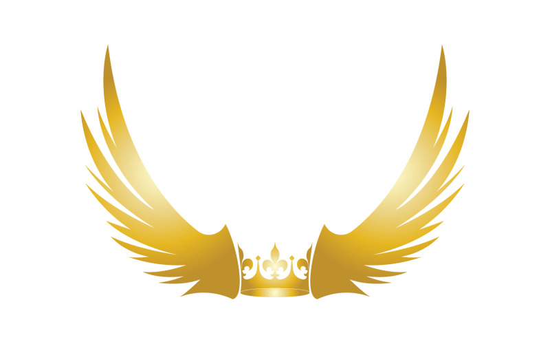 Wings Crown Logo And Symbol Vector 18 Logo Template