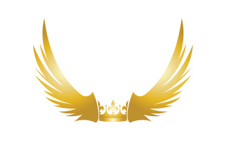 Wings Crown Logo And Symbol Vector 18