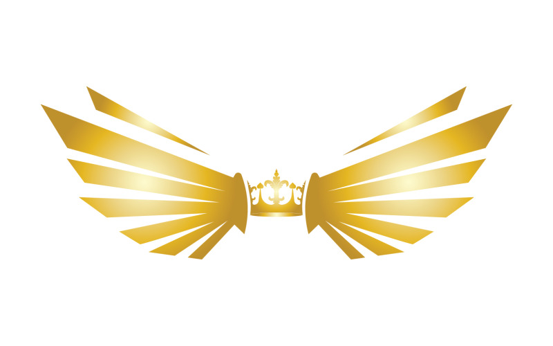 Wings Crown Logo And Symbol Vector 19 Logo Template