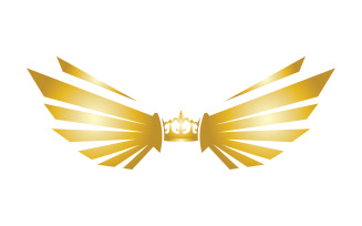 Wings Crown Logo And Symbol Vector 19