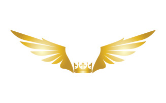 Wings Crown Logo And Symbol Vector 20