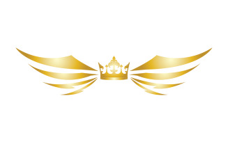 Wings Crown Logo And Symbol Vector 7