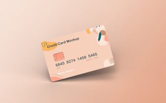 Credit Card Mockup PSD Template Vol 07