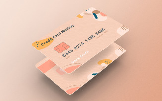 Credit Card Mockup PSD Template Vol 11