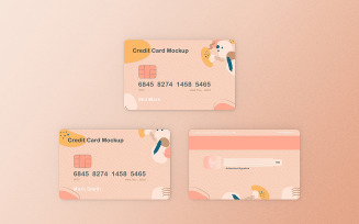 Credit Card Mockup PSD Template Vol 13