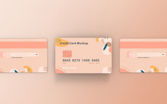 Credit Card Mockup PSD Template Vol 22