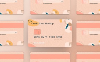 Credit Card Mockup PSD Template Vol 28