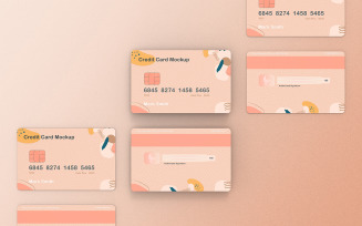 Credit Card Mockup PSD Template Vol 30