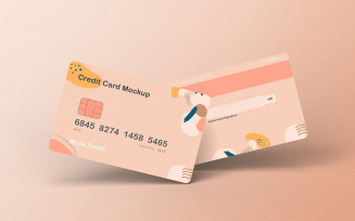 Credit Card Mockup PSD Template Vol 33