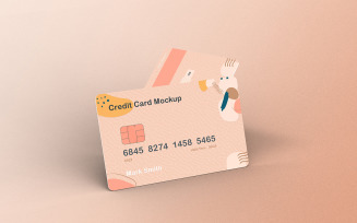 Credit Card Mockup PSD Template Vol 39