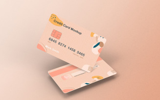 Credit Card Mockup PSD Template Vol 44