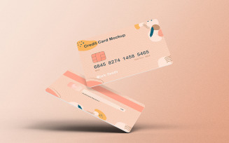 Credit Card Mockup PSD Template Vol 48