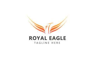 Royal Eagle Logo And Elegant Royal Wing Logo Template