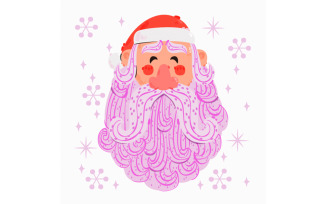 Santa Claus Portrait Illustration