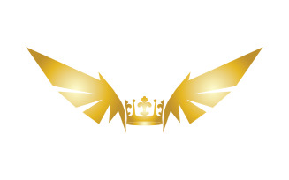 Wings Crown Logo And Symbol Vector 21