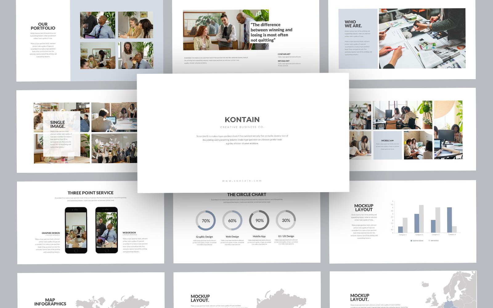 Kit Graphique #302469 Portfolio Agence Divers Modles Web - Logo template Preview