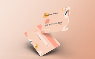 Credit Card Mockup PSD Template Vol 49
