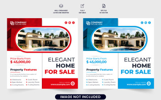 Real estate marketing template design