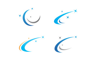 Star logo designs template Fast star logo Vector illustration design V9