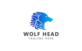 Wolf Head Logo And Wolf Vintage Logo Template