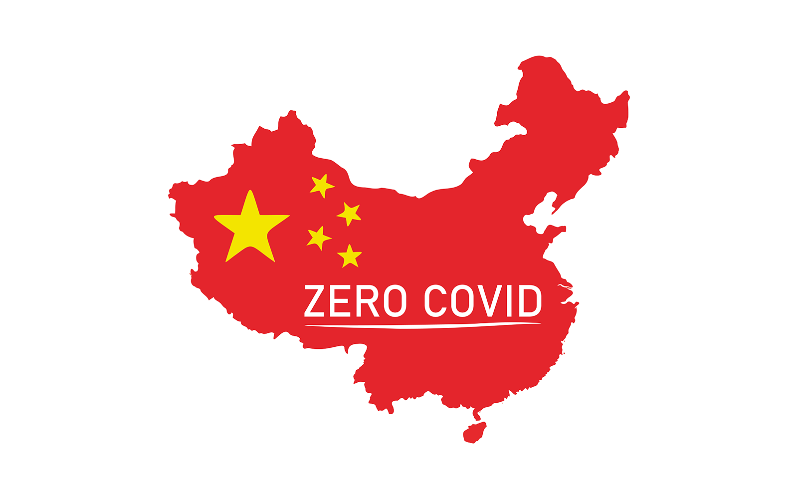Zero Covid Illustration Vector