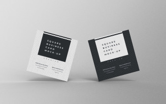 Square Business Card Mockup PSD Template Vol 23