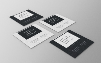 Square Business Card Mockup PSD Template Vol 26