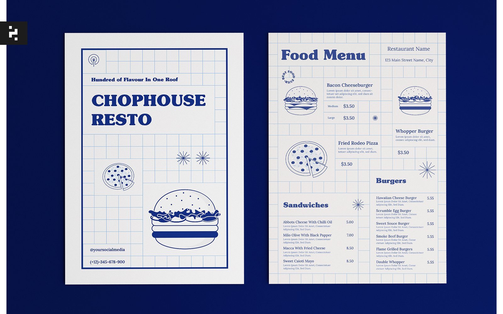 Kit Graphique #302690 Restaurant Caf Divers Modles Web - Logo template Preview