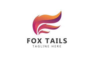 Fox Tails Logo And Animal Tail Logo Template