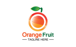 Orange Fruits Fresh Symbol Logo 2