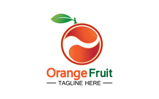 Orange Fruits Fresh Symbol Logo 3