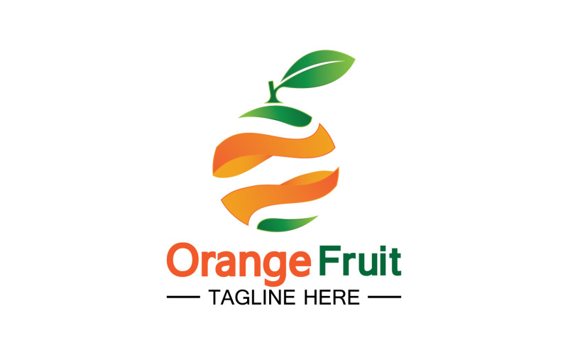 Orange Fruits Fresh Symbol Logo 5 Logo Template