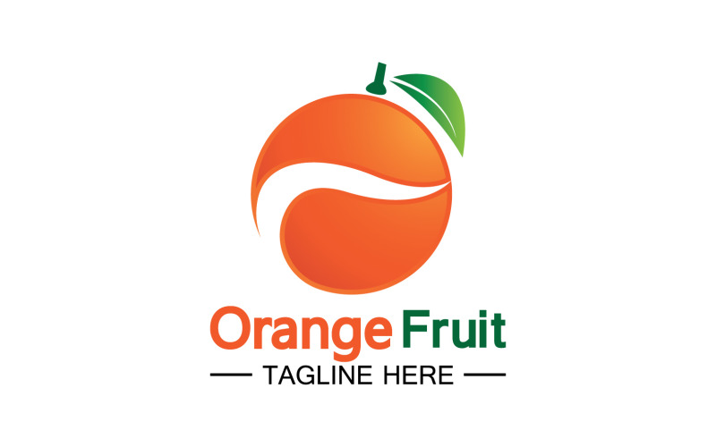 Orange Fruits Fresh Symbol Logo 6 Logo Template