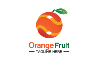 Orange Fruits Fresh Symbol Logo 9