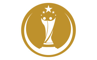 Golden Trophy Cups And Awards Logo 18