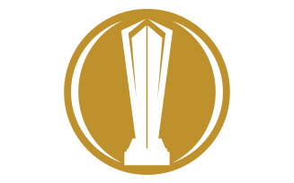 Golden Trophy Cups And Awards Logo 23
