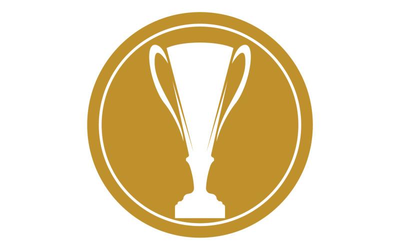 Golden Trophy Cups And Awards Logo 24 Logo Template