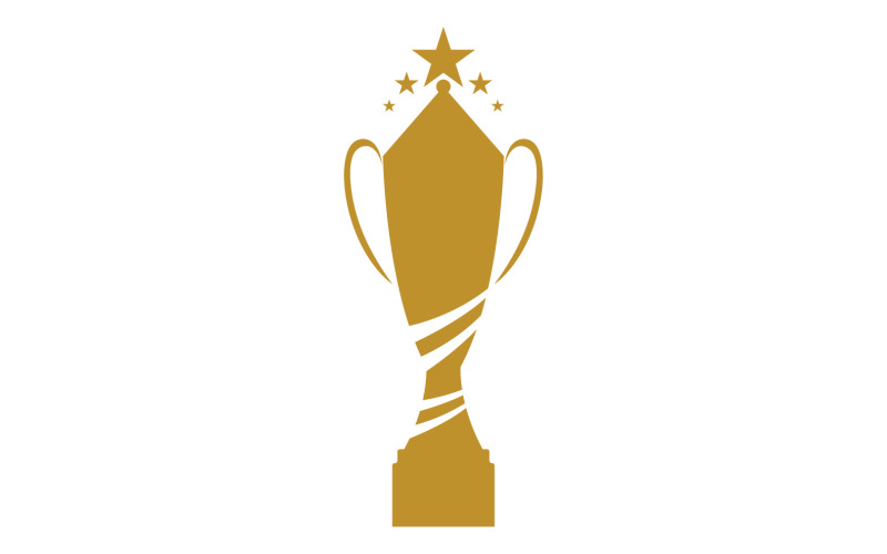 Golden Trophy Cups And Awards Logo 5 Logo Template