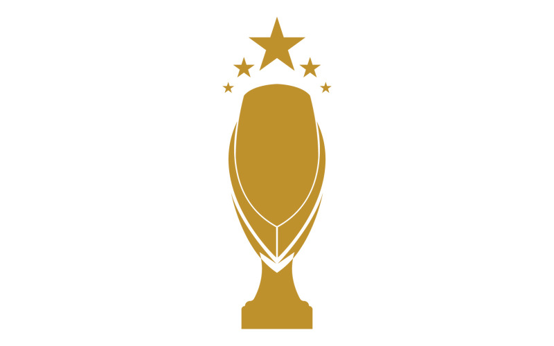 Golden Trophy Cups And Awards Logo 6 Logo Template