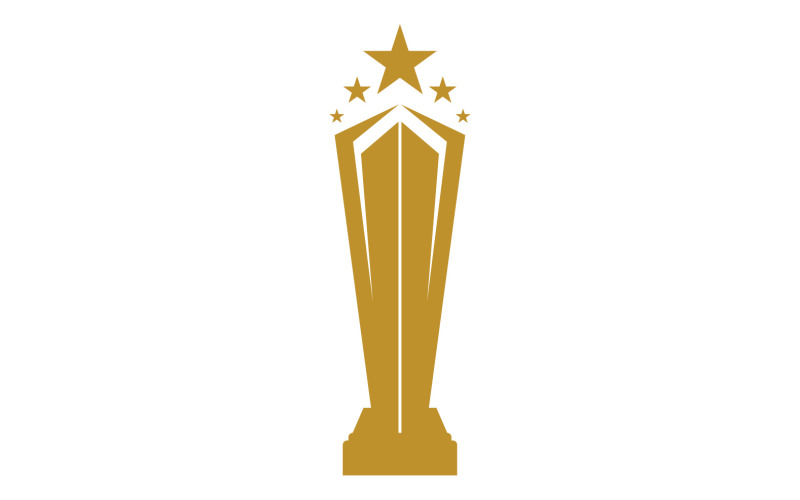 Golden Trophy Cups And Awards Logo 7 Logo Template