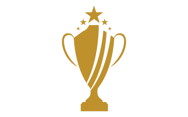 Golden Trophy Cups And Awards Logo 8 Logo Template