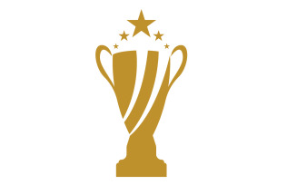 Golden Trophy Cups And Awards Logo 9