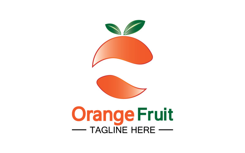 Orange Fruits Fresh Symbol Logo 10 Logo Template